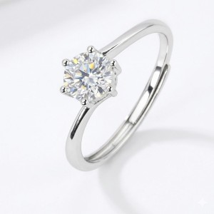Anillo de compromiso solitario sublime | Medusa Joyas
